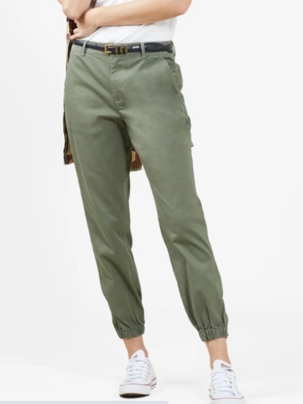 Outerknown Avalon Green Utility Jogger Chino Cropped Pants 4